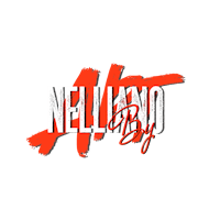 the logo for nellino by art on a black background